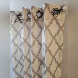 Sonoma Cream and Gray Curtains